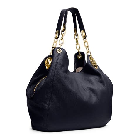 michael kors fulton bag navy|Michael Kors large shoulder tote.